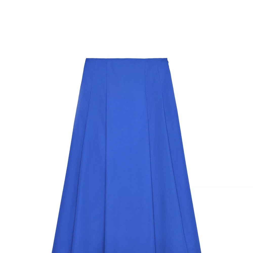 Zara Vibrant Blue A-Line Skirt